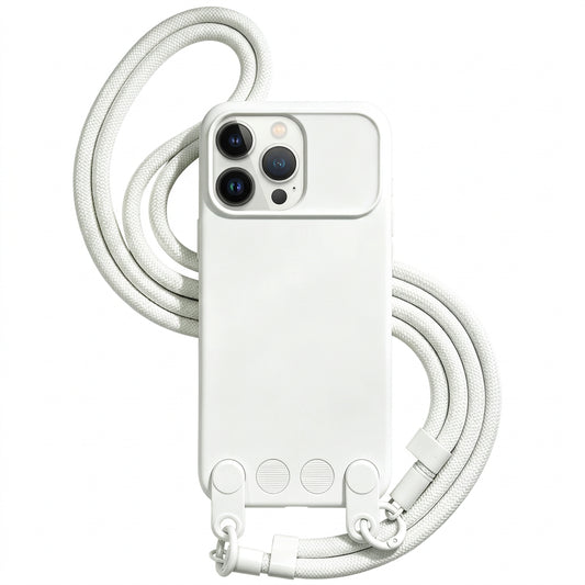 Matte Silicone Crossbody Case for iPhone