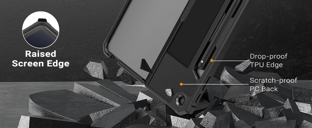 Rugged Protective Case with Pen Holder for Microsoft Surface Pro 12"