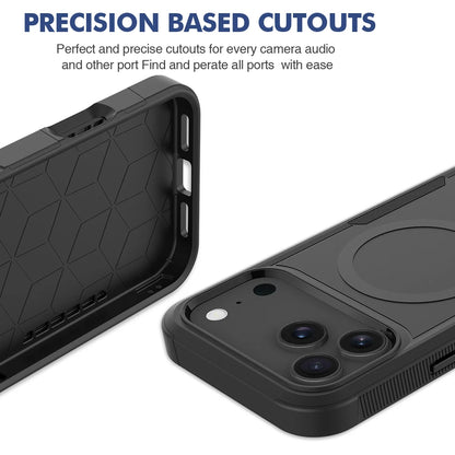 2-in-1 Heavy Armor Magnetic Charging Case for iPhone