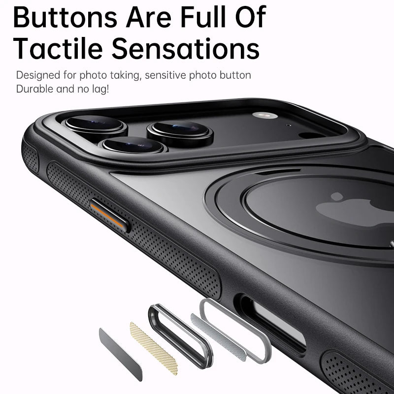 360° Magnetic Ring Stand Case for iPhone