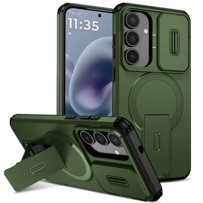 Magnetic Stand Camera Protection Case for Samsung Galaxy