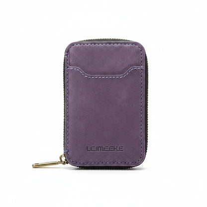 MagSafe Magnetic Zipper Leather Phone Wallet