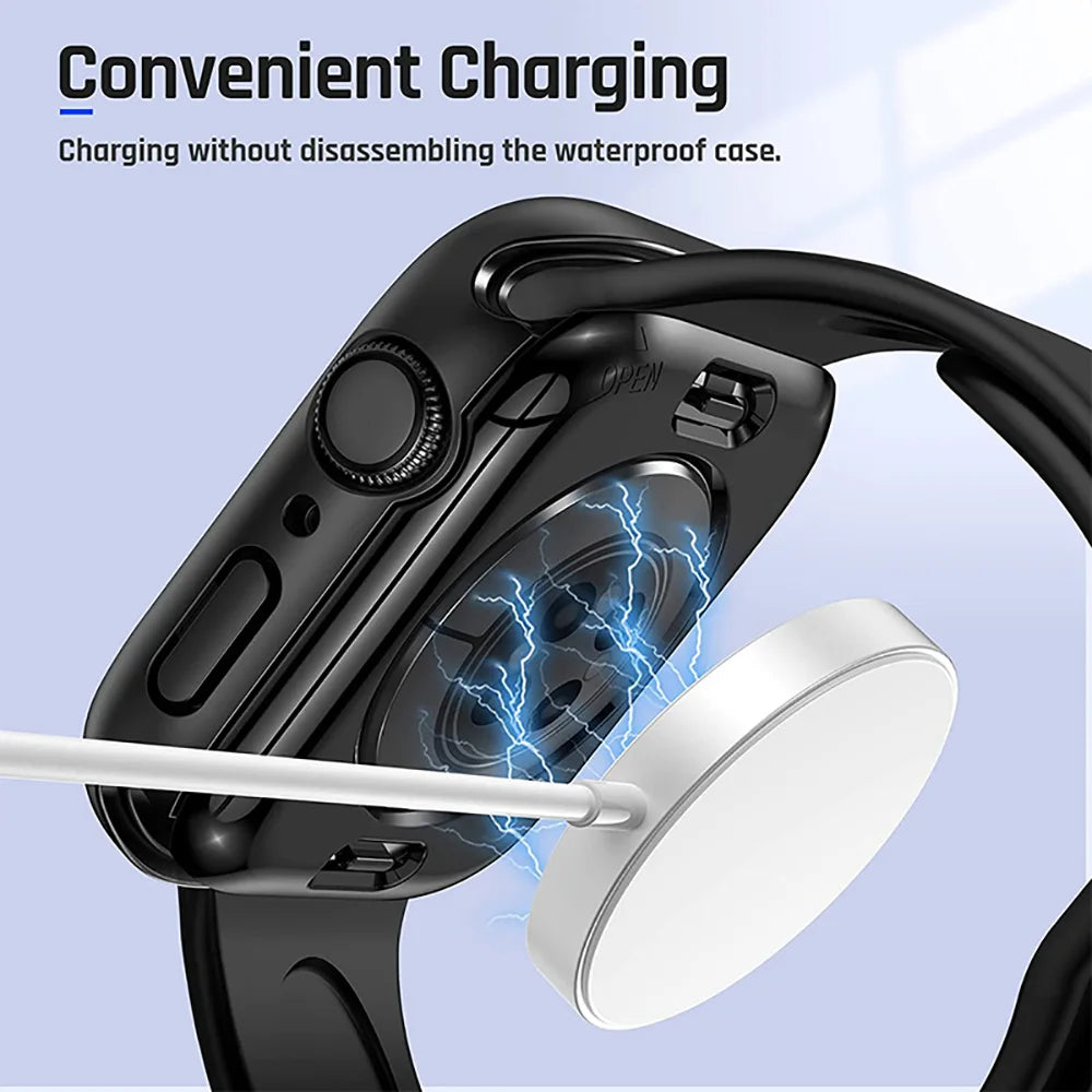 Tempered Glass Protective Case for Apple Watch
