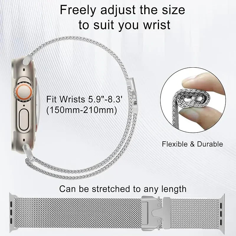 Milanese Loop Stainless Steel Apple Watch Band