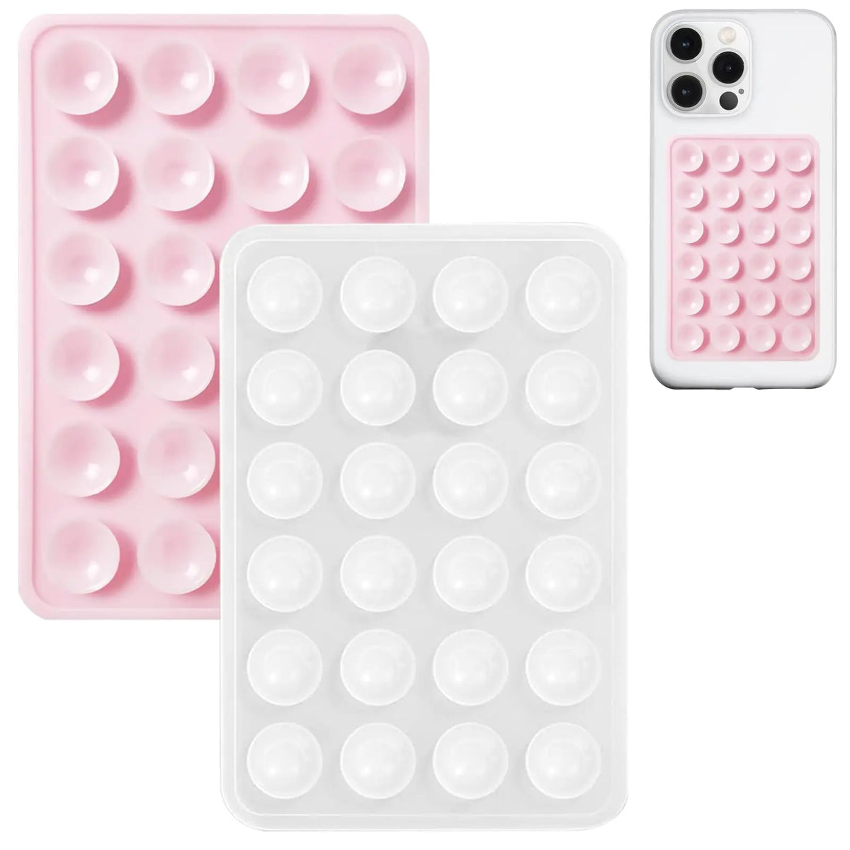 2-Pack Silicone Suction Phone Grip Mount