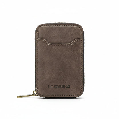 MagSafe Magnetic Zipper Leather Phone Wallet