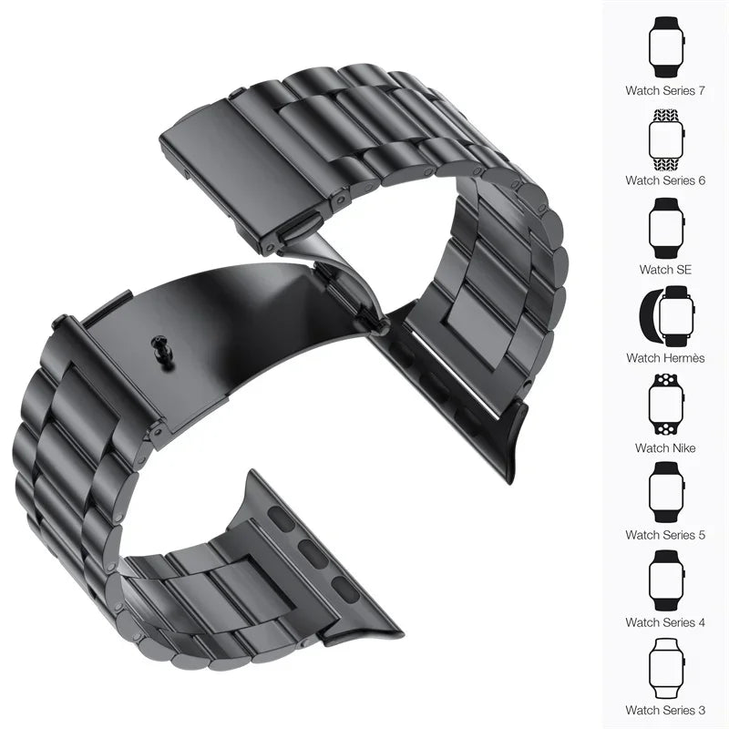 Stainless Steel Metal Link Band for Apple Watch