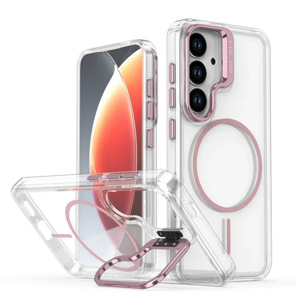 Clear MagSafe Magnetic Stand Case for Samsung