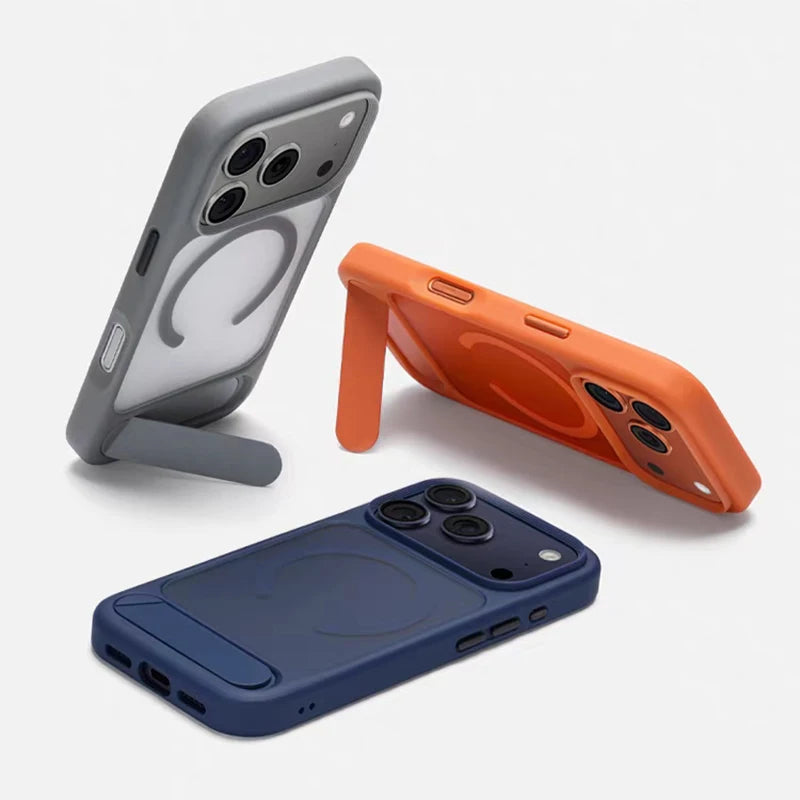 Invisible MagSafe Folding Stand Case for iPhone