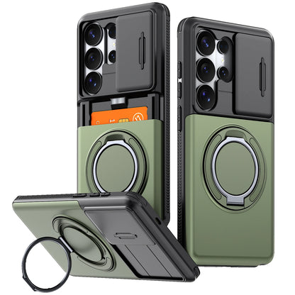 Armor Camera Protection Ring Holder Case for Samsung Galaxy