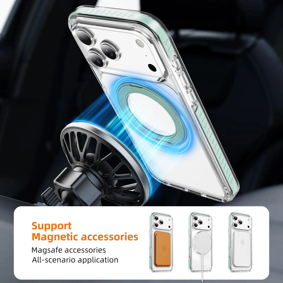 360° Rotating Ring MagSafe Case for iPhone