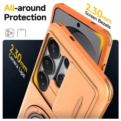 Armor Camera Protection Ring Holder Case for Samsung Galaxy