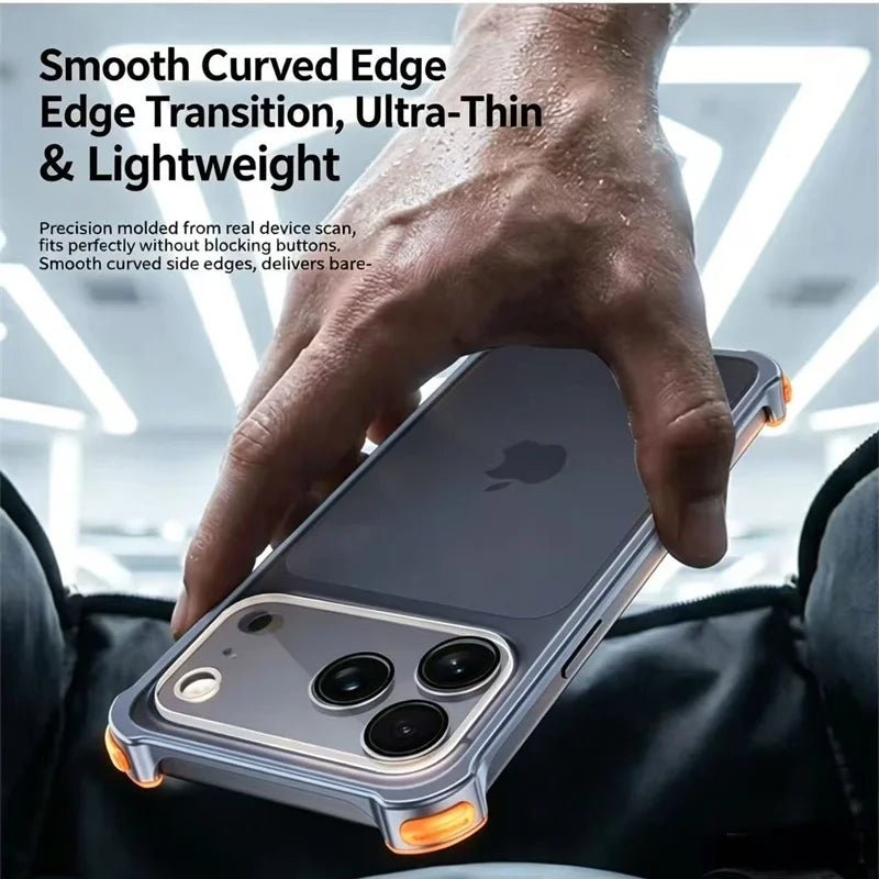 Aluminum Alloy Lens Protection Bumper Case for iPhone