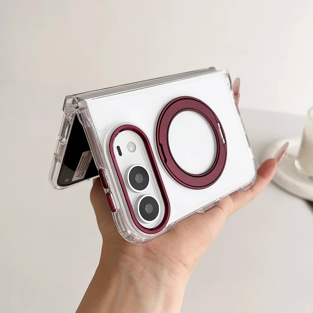 3-in-1 360° Magnetic Transparent Case for iPhone