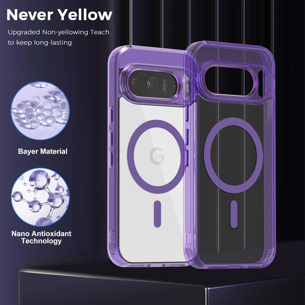 Luxury Clear Magnetic Google Pixel Case