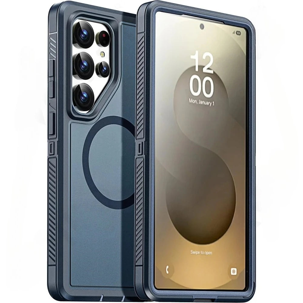 Tough Matte Silicone PC Case for Samsung Galaxy