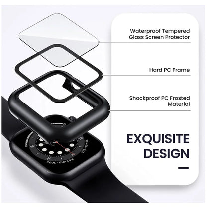 Tempered Glass Protective Case for Apple Watch