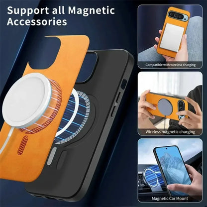 Slim PU Leather Magnetic Case for Google Pixel