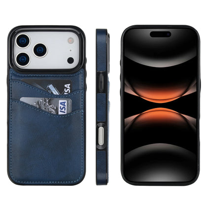 Luxury Vertical Card Slot Leather Wallet Case for iPhone