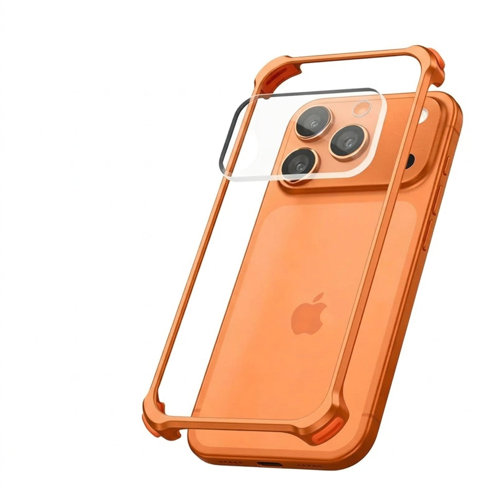 Aluminum Alloy Lens Protection Bumper Case for iPhone