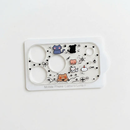 Puppy Bowknot Camera Lens Protector for iPhone