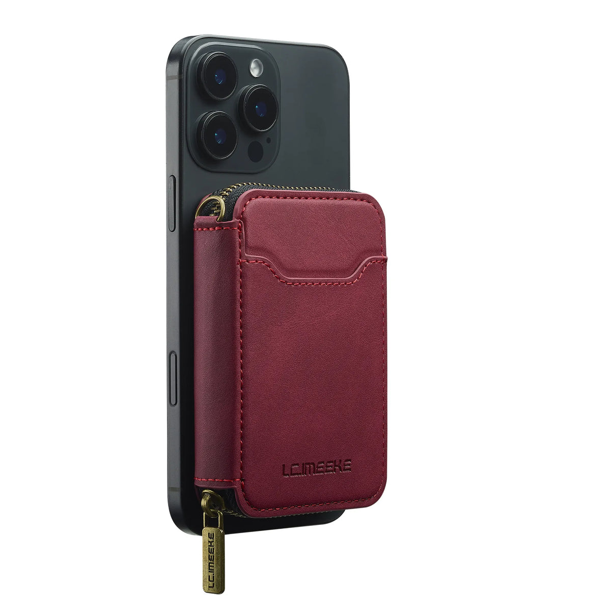 MagSafe Magnetic Zipper Leather Phone Wallet
