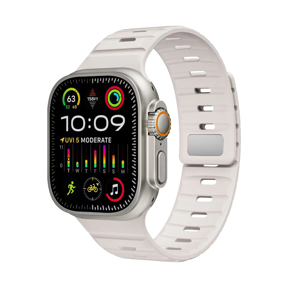 Magnetic Silicone Apple Watch Band
