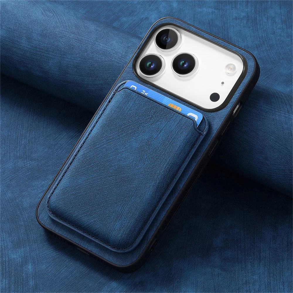 Detachable Magnetic Card Holder Case for iPhone
