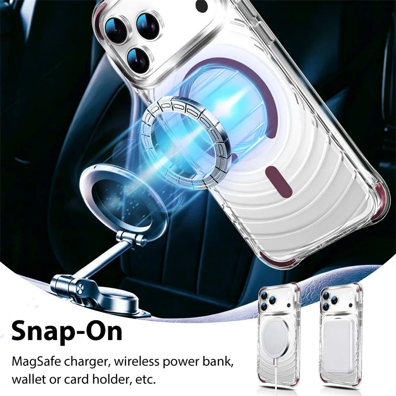 Clear MagSafe Shockproof Case for iPhone