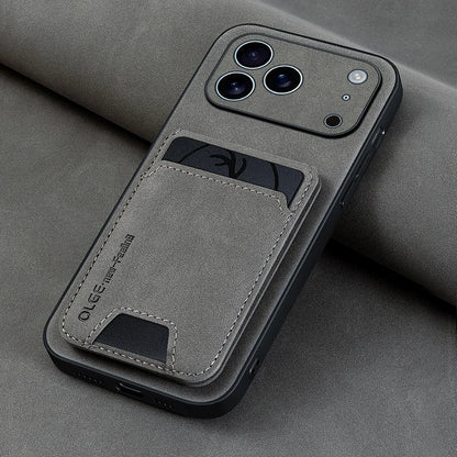2-Piece Leather Card Holder Case for iPhone