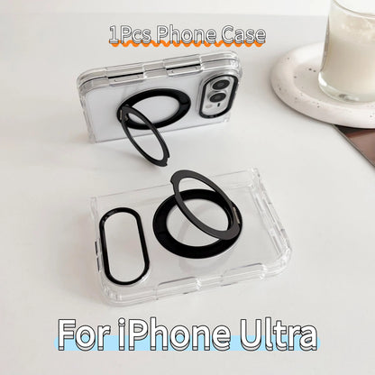 3-in-1 360° Magnetic Transparent Case for iPhone
