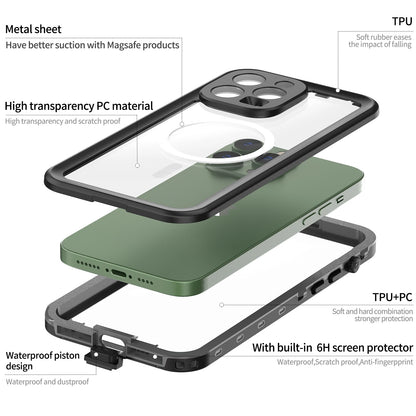 IP68 Waterproof MagSafe iPhone Case