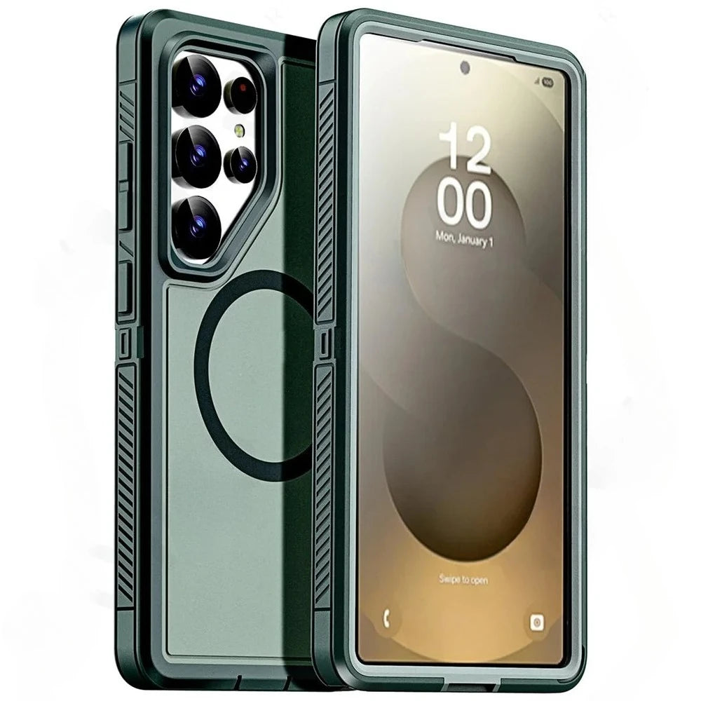 Tough Matte Silicone PC Case for Samsung Galaxy