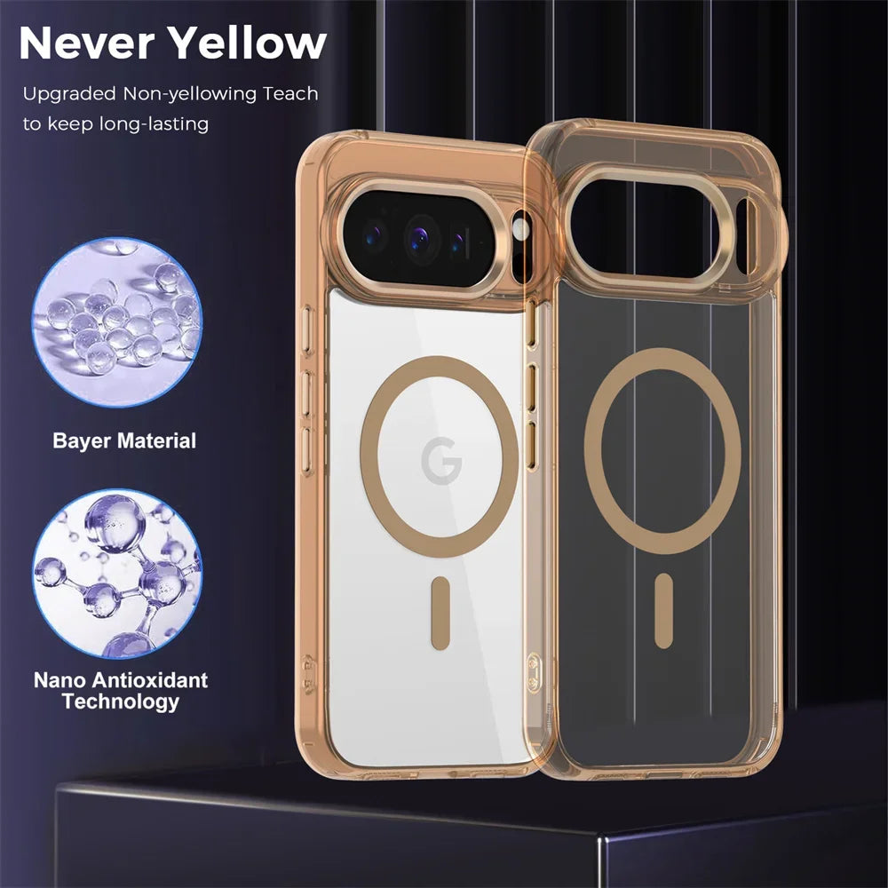 Luxury Clear Magnetic Google Pixel Case