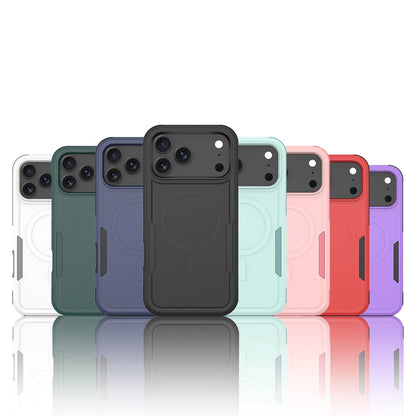 2-in-1 Heavy Armor Magnetic Charging Case for iPhone
