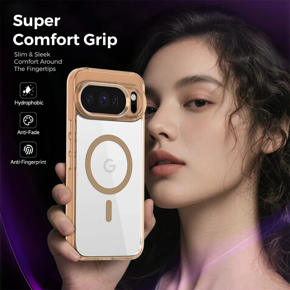 Luxury Clear Magnetic Google Pixel Case