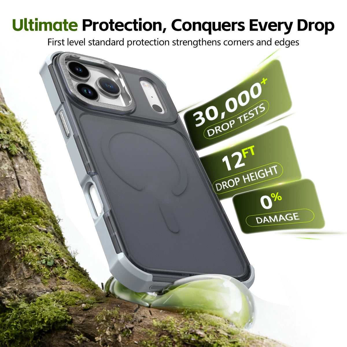 Clear Matte MagSafe Armor iPhone Case