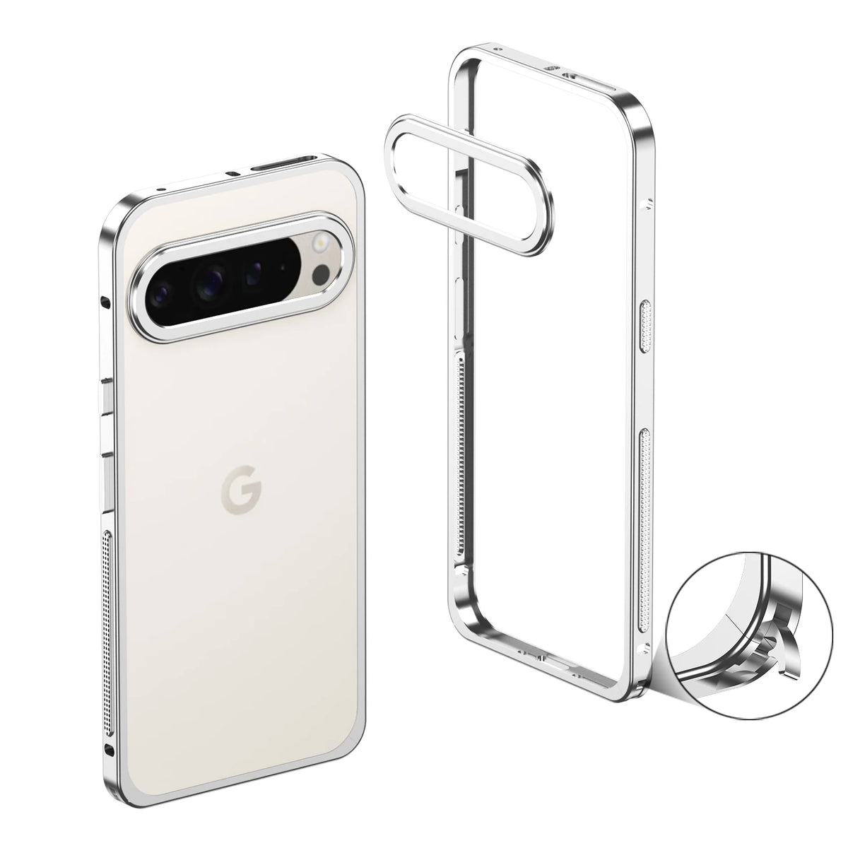 Luxury Metal Frame Google Pixel Case