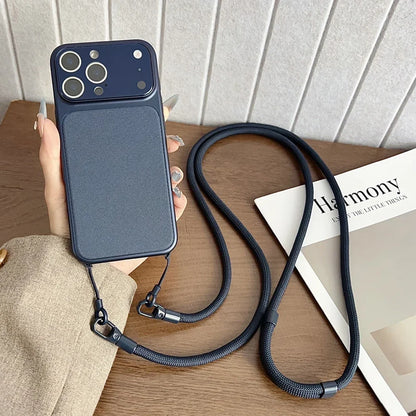 Woven Crossbody Strap Phone Case for iPhone