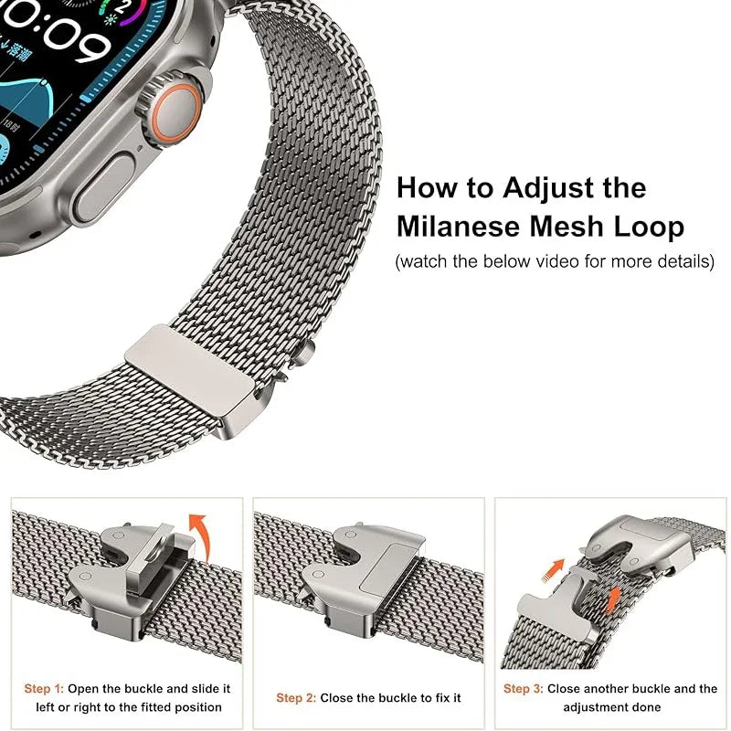 Milanese Loop Stainless Steel Apple Watch Band