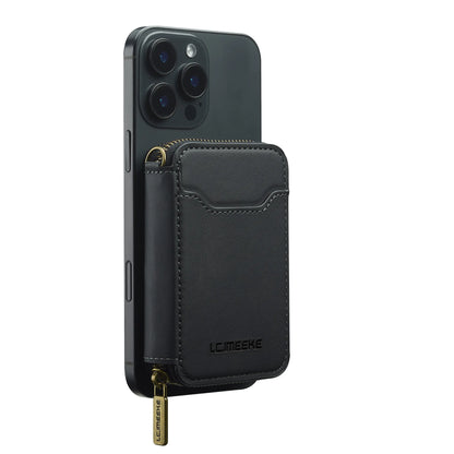 MagSafe Magnetic Zipper Leather Phone Wallet