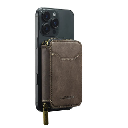 MagSafe Magnetic Zipper Leather Phone Wallet