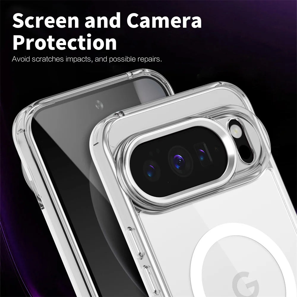 Luxury Clear Magnetic Google Pixel Case
