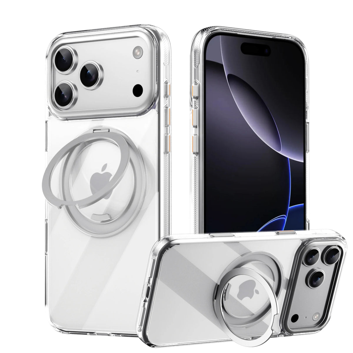 360° Magnetic Ring Stand Case for iPhone