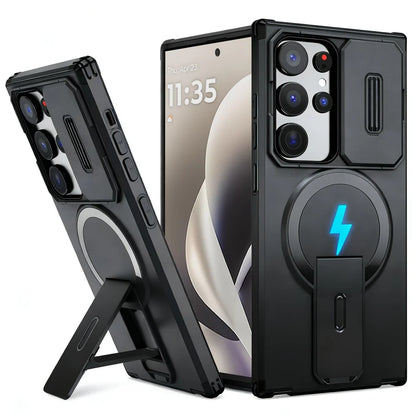 Magnetic Stand Camera Protection Case for Samsung Galaxy