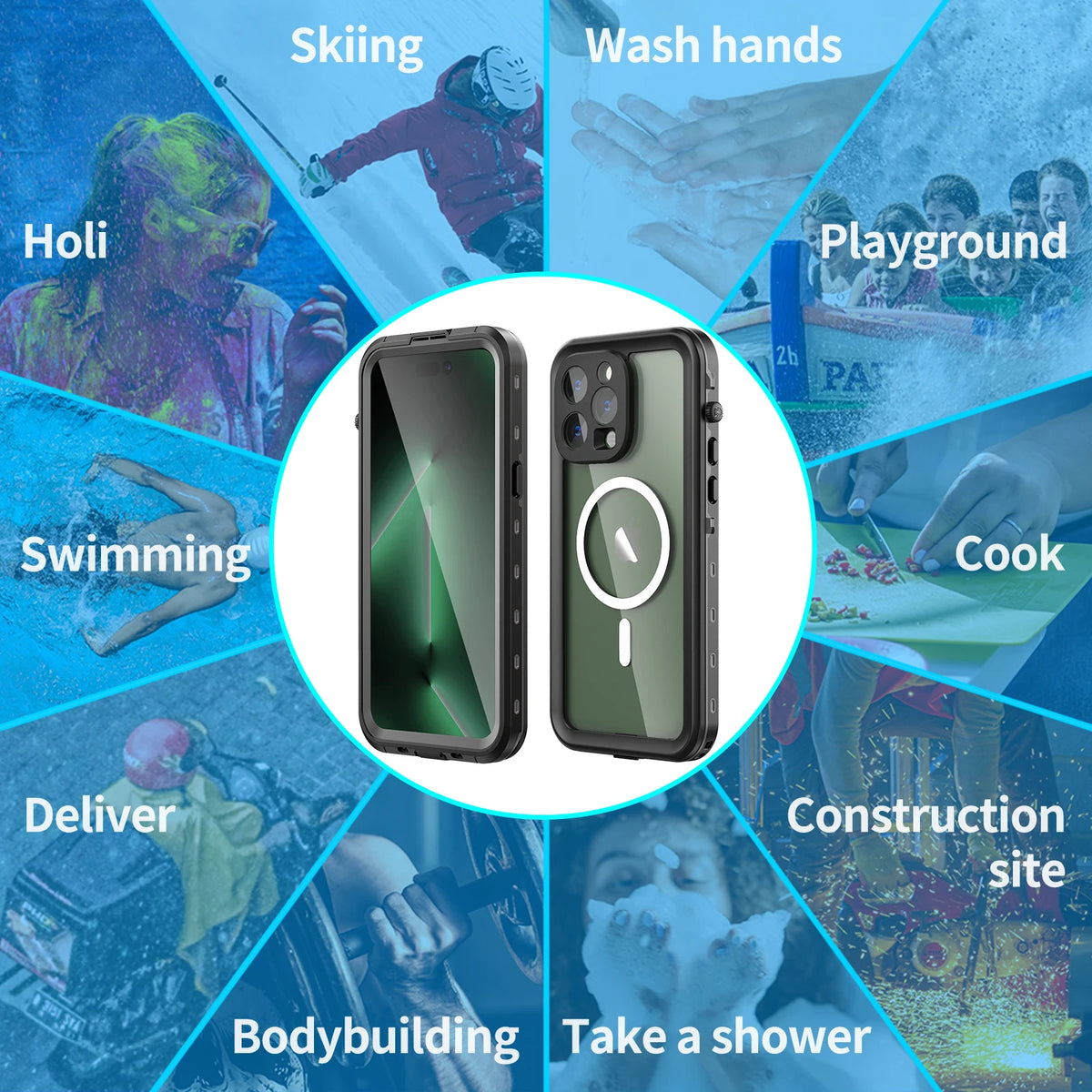 IP68 Waterproof MagSafe iPhone Case
