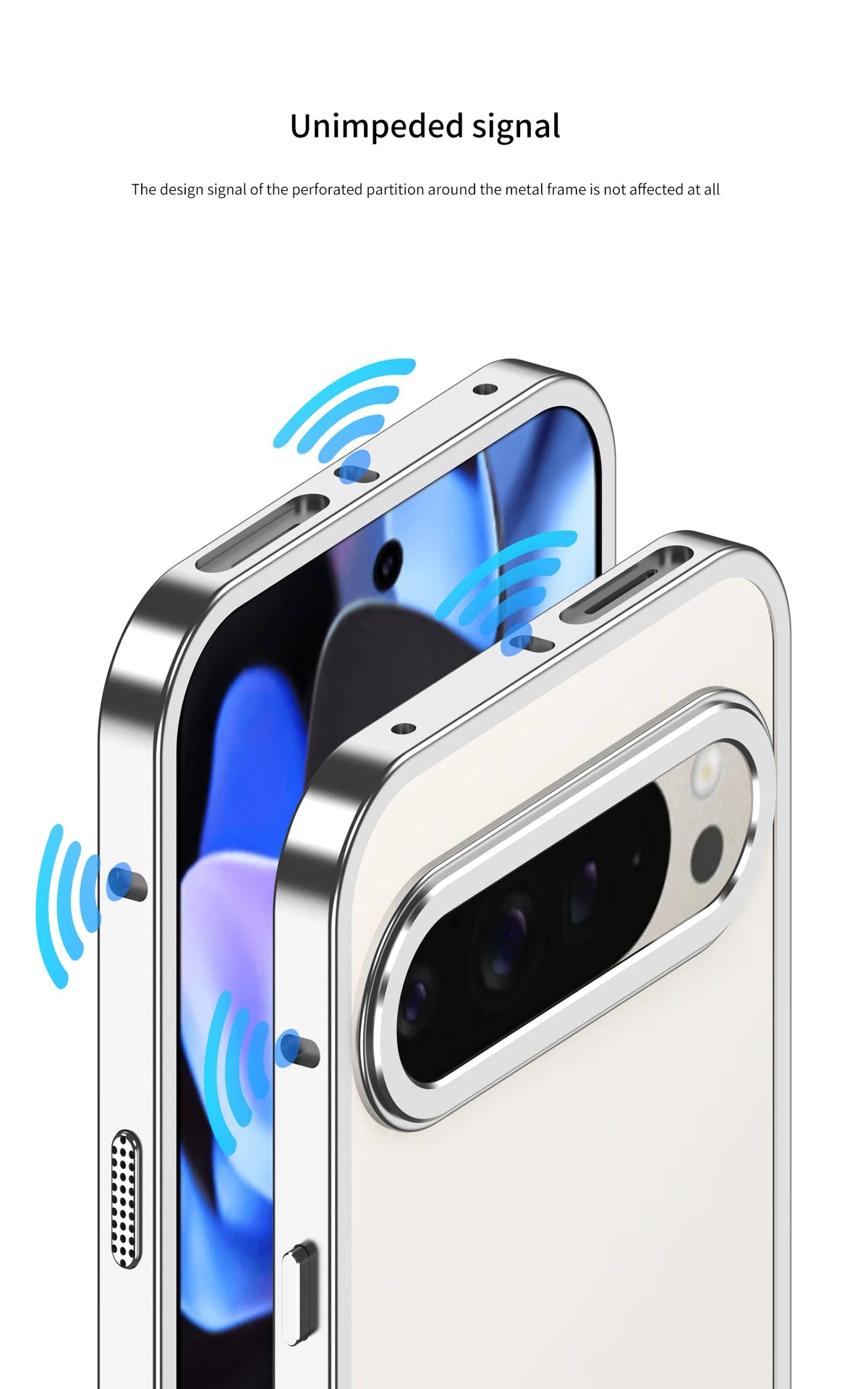 Luxury Metal Cooling Frame Google Pixel Case